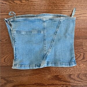 Zara Light Blue Women's tube top